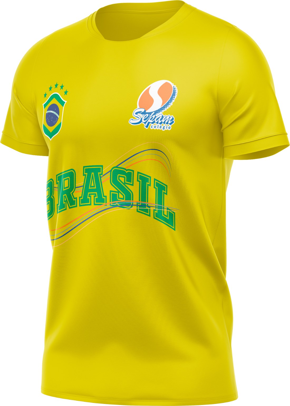 Camiseta Brasil personalizada Colégio Sepam